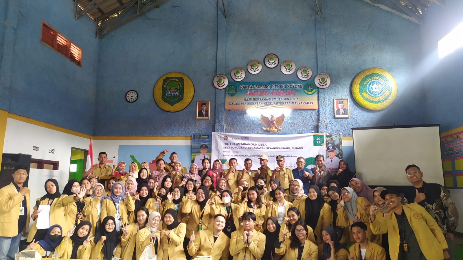 Mahasiswa Fikom melaksanakan Proyek Membangun Desa (PMD) di Subang, Jawa Barat
